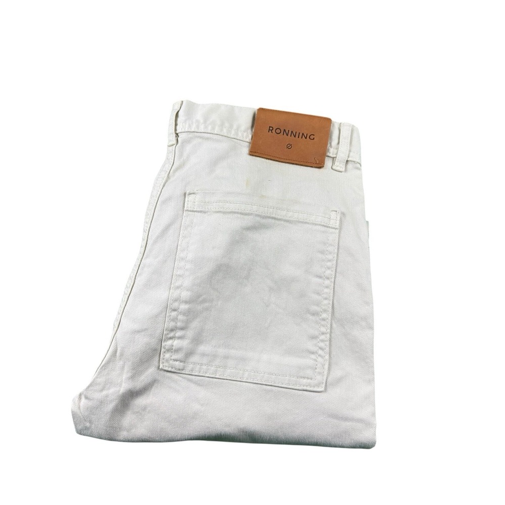 Ronning Beige Cotton Blend Straight Denim Jeans Mens 26x30 Portugal